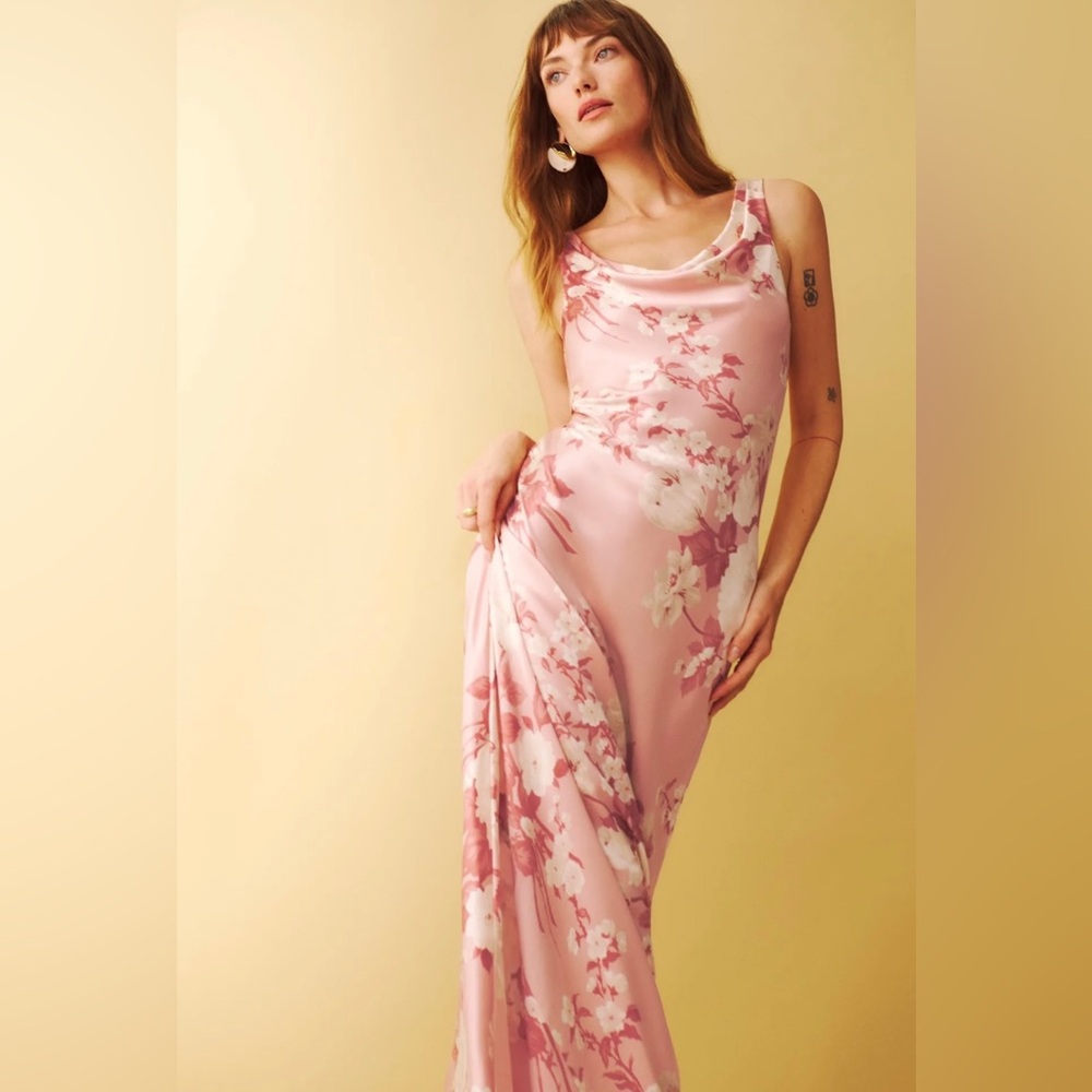 Reformation Annabelle 100% Silk Dress Size 4